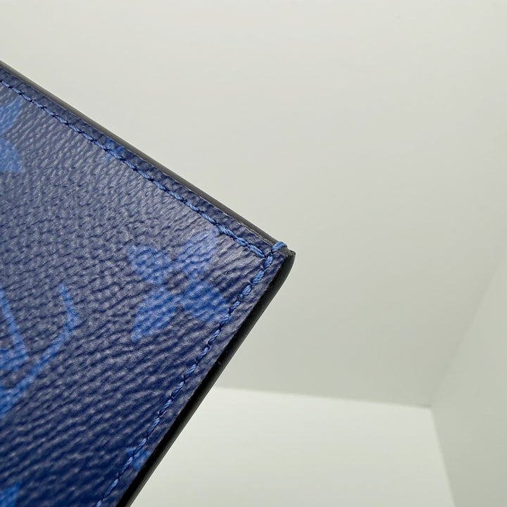 [BUNJANG] Louis Vuitton Card Holder Coin Wallet Blue Monogram M30270 / [루이비통] 카드홀더 코인 지갑 블루 모노그램 M30270 / A+급