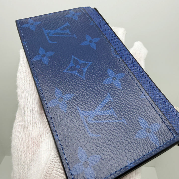 [BUNJANG] Louis Vuitton Card Holder Coin Wallet Blue Monogram M30270 / [루이비통] 카드홀더 코인 지갑 블루 모노그램 M30270 / A+급