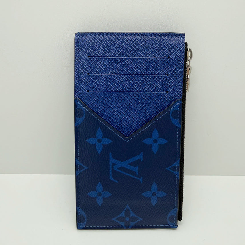 [BUNJANG] Louis Vuitton Card Holder Coin Wallet Blue Monogram M30270 / [루이비통] 카드홀더 코인 지갑 블루 모노그램 M30270 / A+급