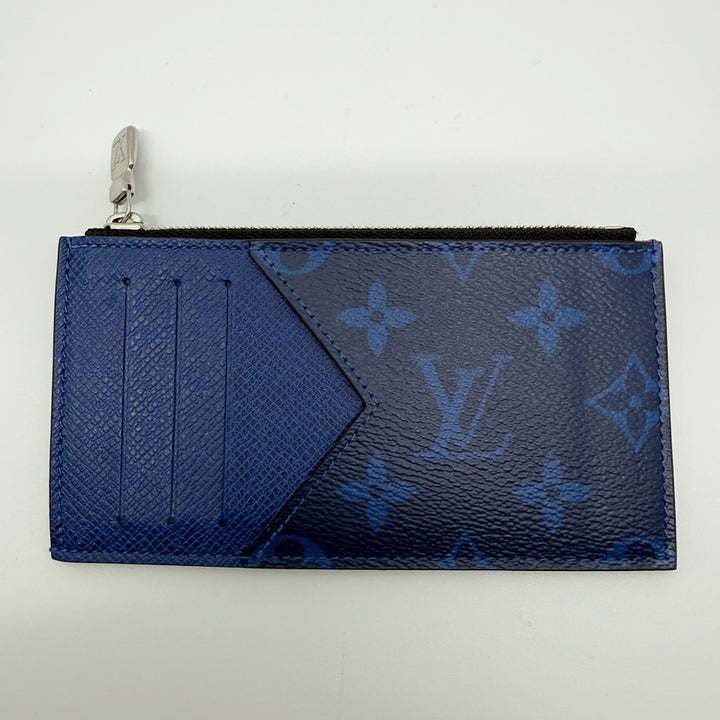 [BUNJANG] Louis Vuitton Card Holder Coin Wallet Blue Monogram M30270 / [루이비통] 카드홀더 코인 지갑 블루 모노그램 M30270 / A+급