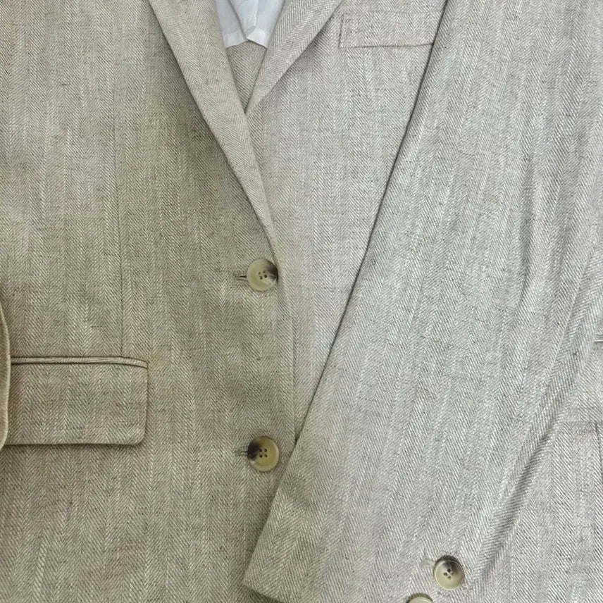 [BUNJANG] PUREDA Linen Herringbone Jacket / PUREDA 린넨 자켓 S