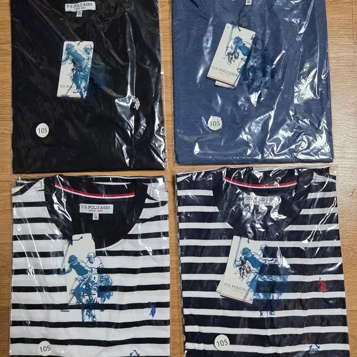 [BUNJANG] USPA Cotton T-shirt (Size 105) - 4 Piece Bundle / 미개봉)USPA 코튼티셔츠105(4개)