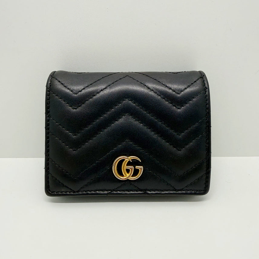 [BUNJANG] Gucci GG Marmont Matelassé Card Case Wallet / [구찌] GG 마몬트 마틀라세 카드지갑 466492 / A급