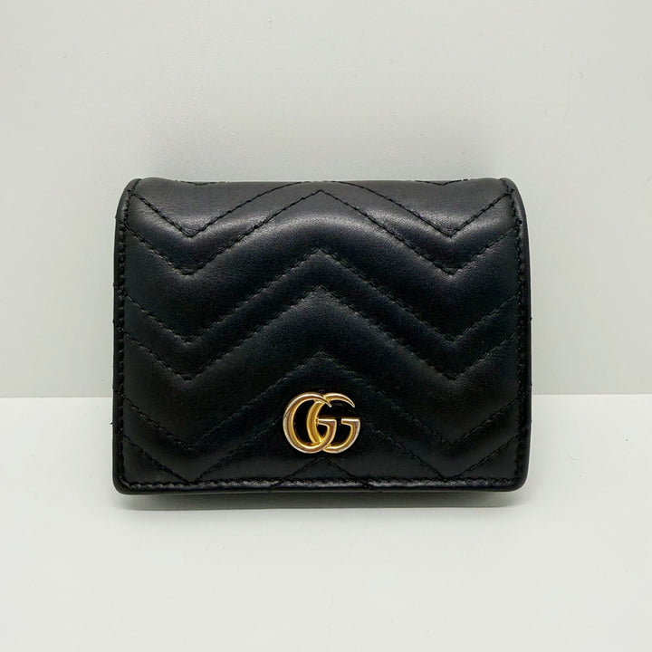 [BUNJANG] Gucci GG Marmont Matelassé Card Case Wallet / [구찌] GG 마몬트 마틀라세 카드지갑 466492 / A급