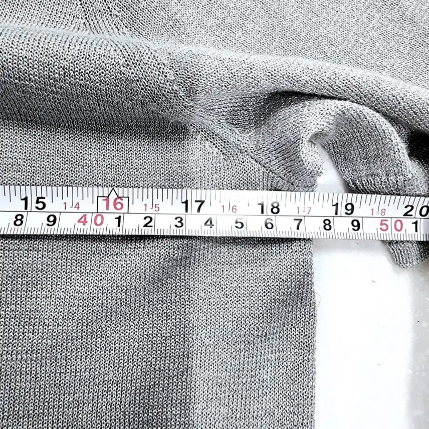 [BUNJANG] Demian Gray Knit Collar T-shirt / 데미안 반팔 카라 니트 티셔츠 그레이90