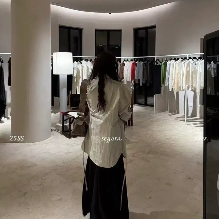 [BUNJANG] Loose Fit White Shirt / 루즈핏 셔츠