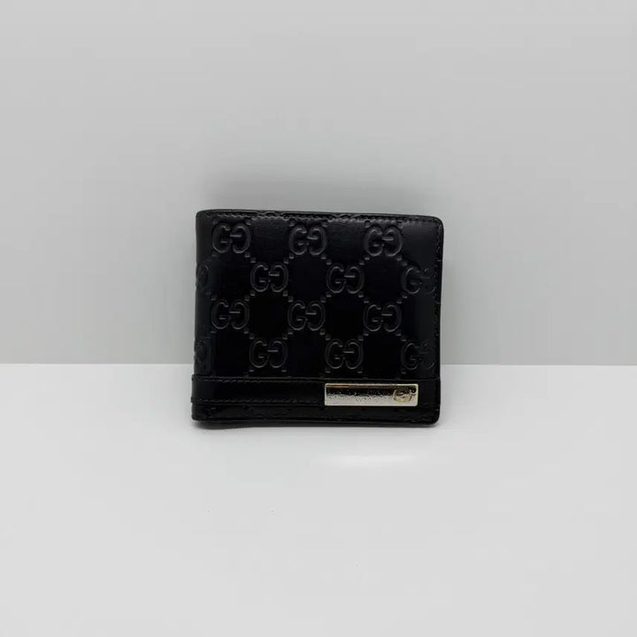 [BUNJANG] Gucci Interlocking G Metal Bar Bi-fold Wallet / [구찌] 인터로킹 G 메탈바 은장 시마 반지갑 365479 / B급
