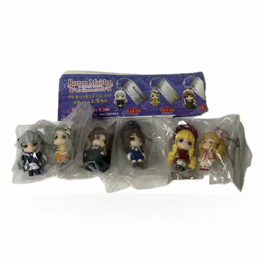 [SOLD OUT] [미개봉] 로젠메이든 리틀 피규어 가챠 키링 고전 미소녀 6종세트
