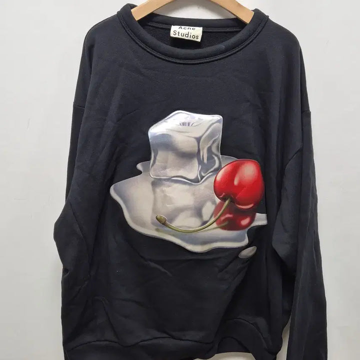 [BUNJANG] Acne Studios Cherry &amp; Ice Cube Sweatshirt L / (169) 정품 아크네스튜디오 아이스큐브 맨투맨