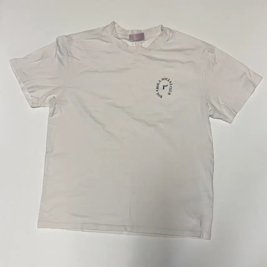 [BUNJANG] Rolarola White Short Sleeve T-Shirt M / 여성 로라로라 Rolarola 클럽 화이트 반팔 티셔츠 M
