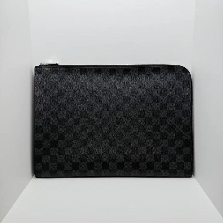 [BUNJANG] Louis Vuitton Pochette Jour GM Damier Clutch Bag N64437 / [루이비통] 포쉐트 주르 GM 다미에 클러치백 N64437 / A+급