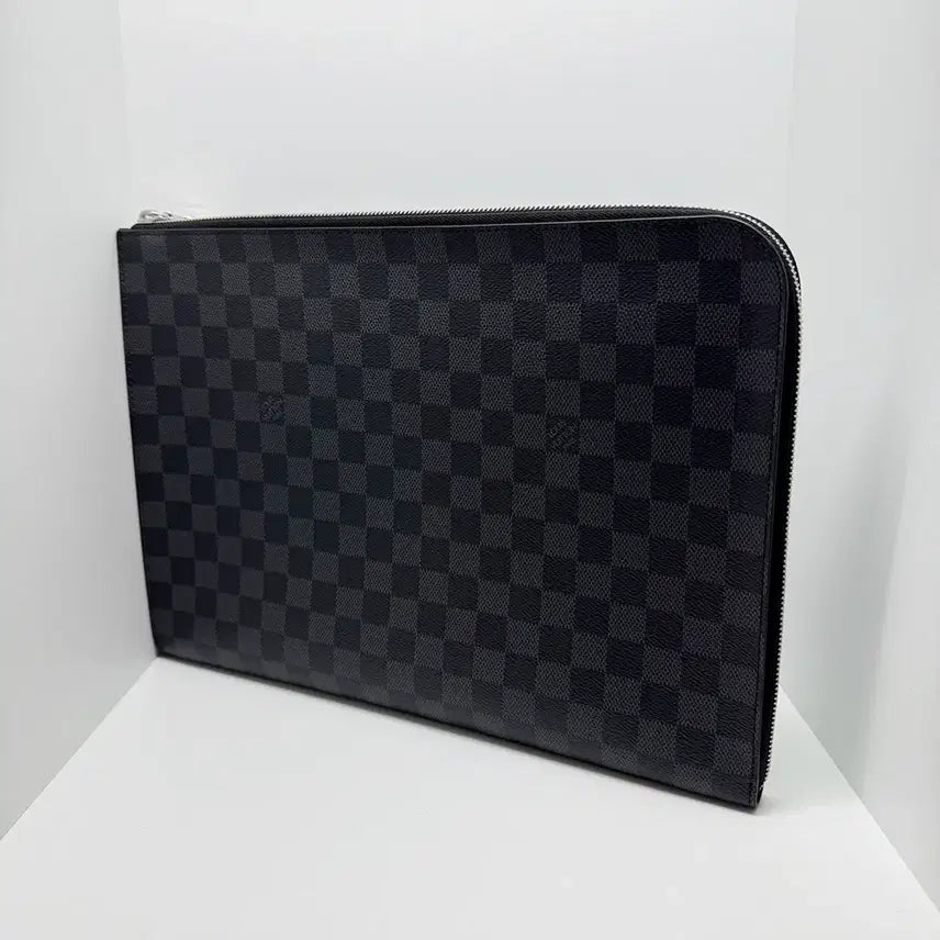 [BUNJANG] Louis Vuitton Pochette Jour GM Damier Clutch Bag N64437 / [루이비통] 포쉐트 주르 GM 다미에 클러치백 N64437 / A+급
