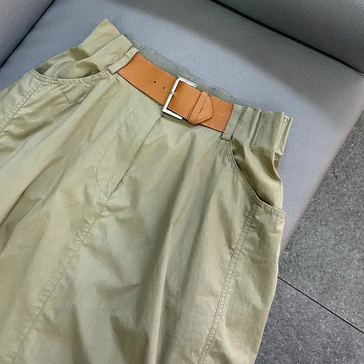 [BUNJANG] System Midi Skirt / 한섬 시스템 미디 스커트(64)