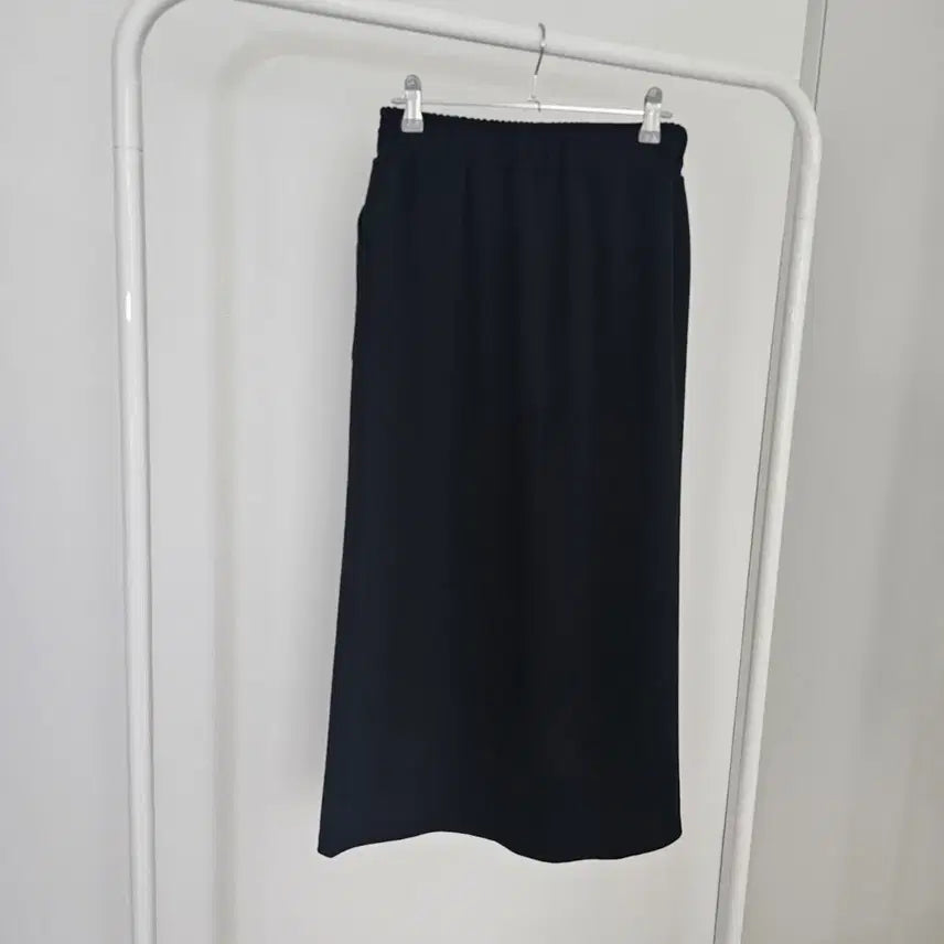 [BUNJANG] Black Banded Long Skirt / 
