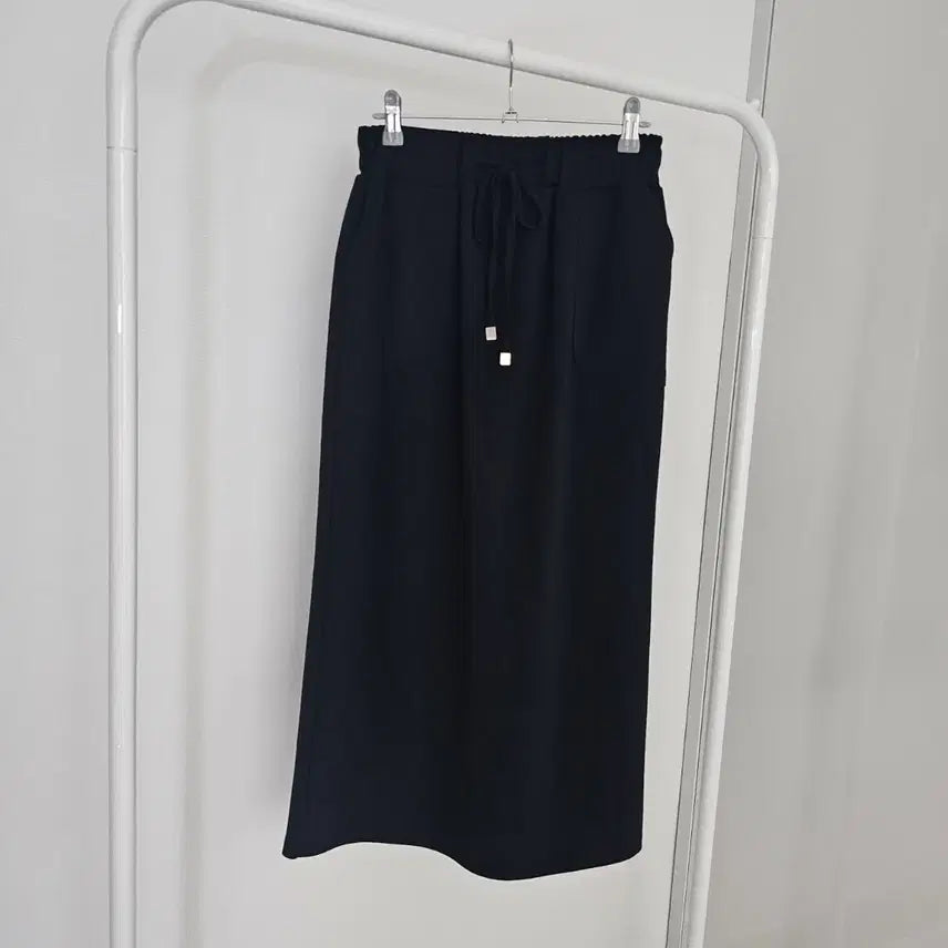 [BUNJANG] Black Banded Long Skirt / 