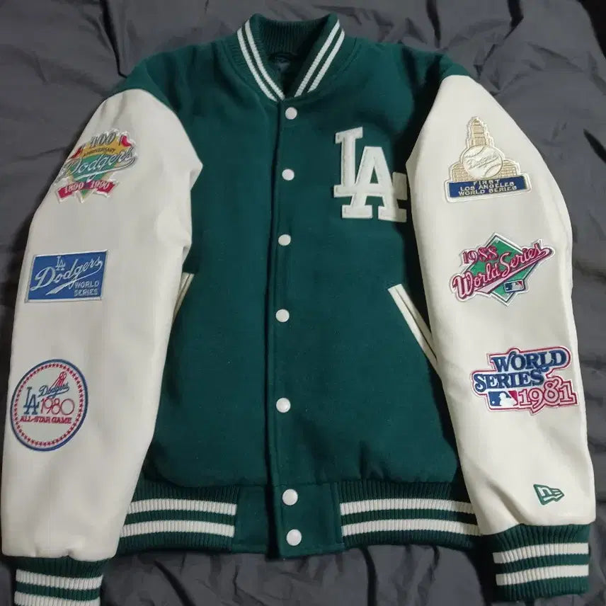 [BUNJANG] New Era LA Dodgers Varsity Jacket / 뉴에라 LA다저스 바시티자켓 야구점퍼