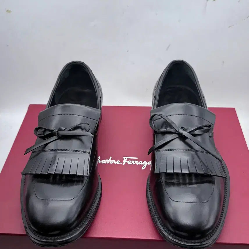 [BUNJANG] Salvatore Ferragamo Leather Pumps Shoes 255 / 정품)페라가모구두255