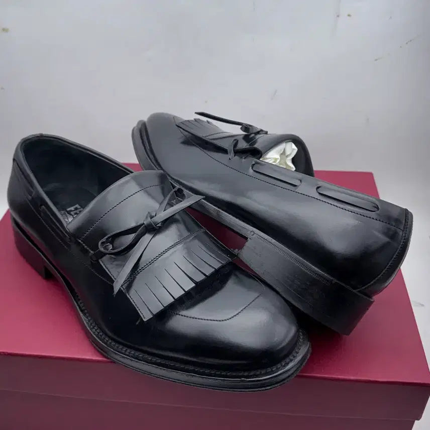 [BUNJANG] Salvatore Ferragamo Leather Pumps Shoes 255 / 정품)페라가모구두255