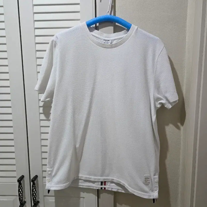 [BUNJANG] Thom Browne White Three-Stripes T-Shirt Size 3 / 톰브라운 백삼선 반팔 3사이즈