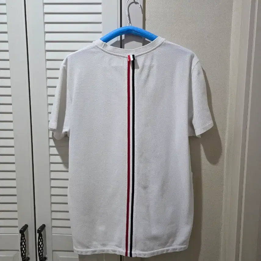 [BUNJANG] Thom Browne White Three-Stripes T-Shirt Size 3 / 톰브라운 백삼선 반팔 3사이즈
