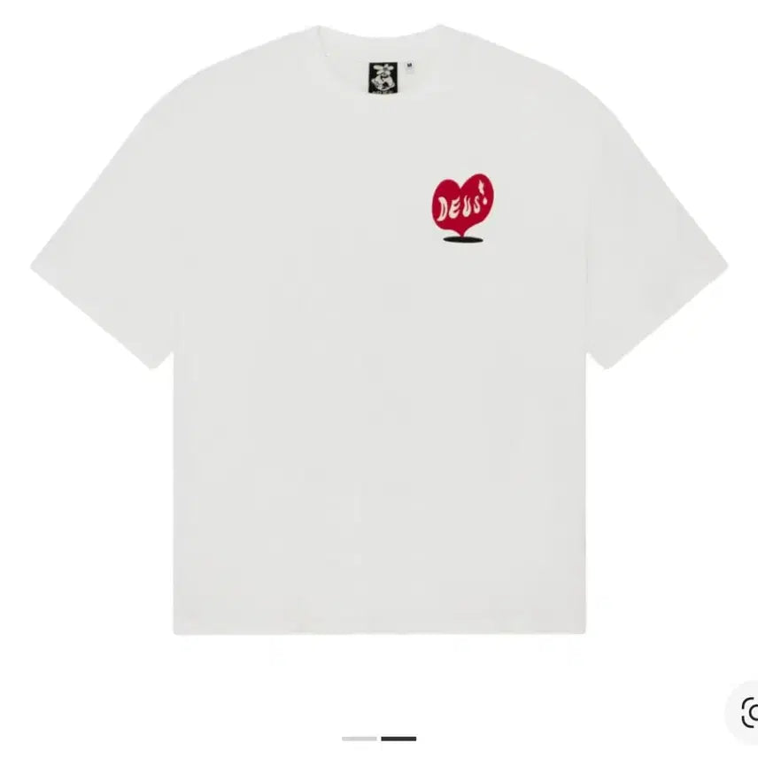 [BUNJANG] Deus Ex Machina Deep Cut T-Shirt White / 데우스 엑스 마키나 딥 컷 반팔 티셔츠 화이트 m