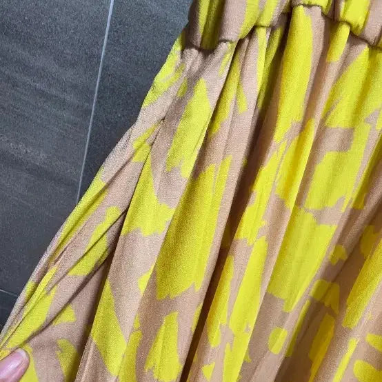 [BUNJANG] LANVIN Collection Asymmetrical Flare Skirt / LANVIN 랑방콜렉션 ,  견배색  언발란스  플레어 스커트
