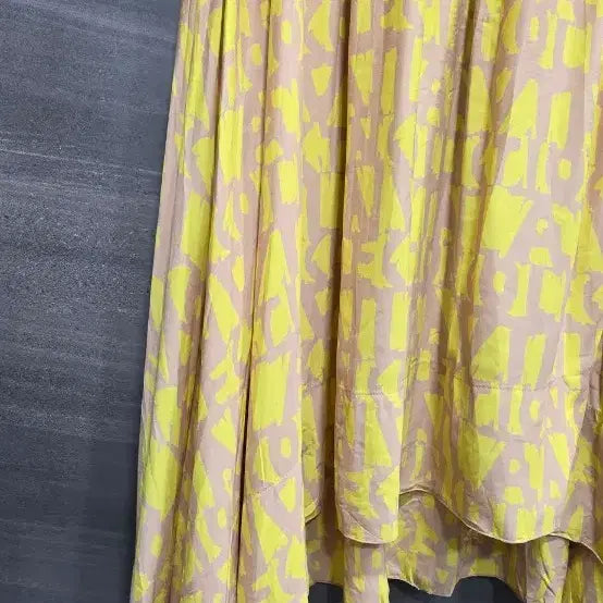 [BUNJANG] LANVIN Collection Asymmetrical Flare Skirt / LANVIN 랑방콜렉션 ,  견배색  언발란스  플레어 스커트