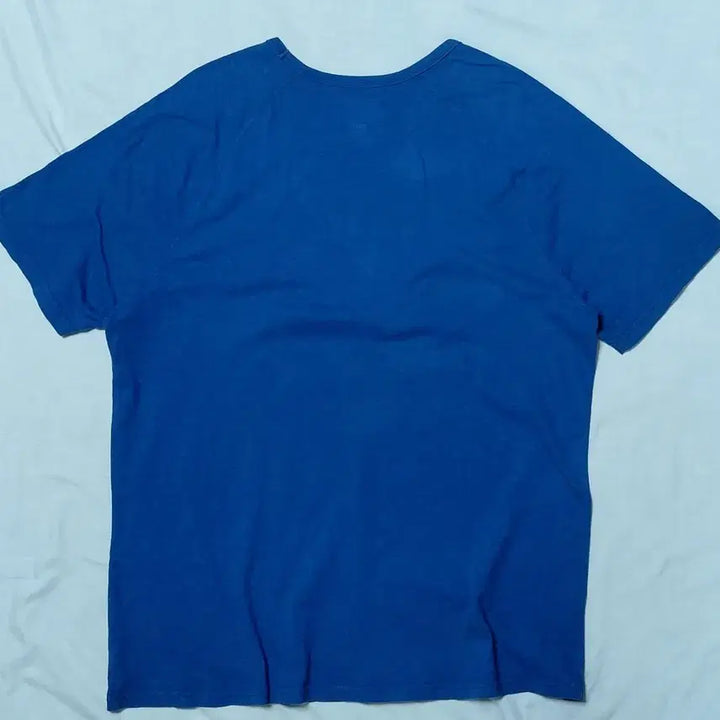 [BUNJANG] American Eagle Embroidered Logo Vintage T-Shirt (Blue) / [XL] 아메리칸 이글 빅 로고 자수 빈티지 티셔츠 (블루)