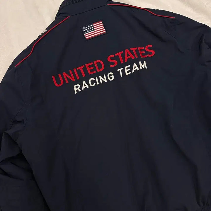 [BUNJANG] Polo Ralph Lauren Big Pony USA Bomber Jacket / (M)폴로랄프로렌 빅포니 USA 성조기 레이싱 봄버 자켓