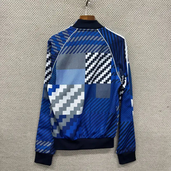[BUNJANG] Adidas Printing Logo Block Track Top Zip-Up Jersey 85 / 아디다스 프린팅로고 블록 트랙탑 져지 집업 85 A09495