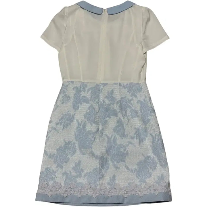[BUNJANG] Kenneth Lady Colorblock Flower Lace Dress Size 55 / 케네스레이디 배색 플라워 레이스 원피스 55 / 드라이완료