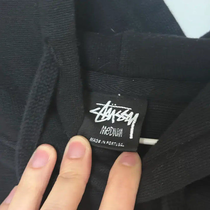 [BUNJANG] Stussy Hoodie / 스투시 빌트 터프 후드 피그먼트 다이드 블랙