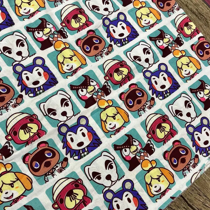 [BUNJANG] Animal Crossing Vintage Character Fabric / 동물의 숲 빈티지 캐릭터 원단 1마