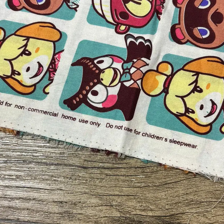 [BUNJANG] Animal Crossing Vintage Character Fabric / 동물의 숲 빈티지 캐릭터 원단 1마