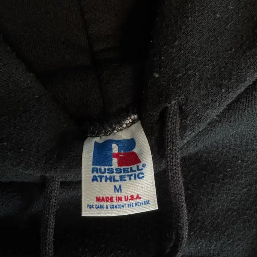 [BUNJANG] Russell Athletic USA Hoodie (Black) - Vintage / USA 러셀후드티 블랙 Russell hoodie M size