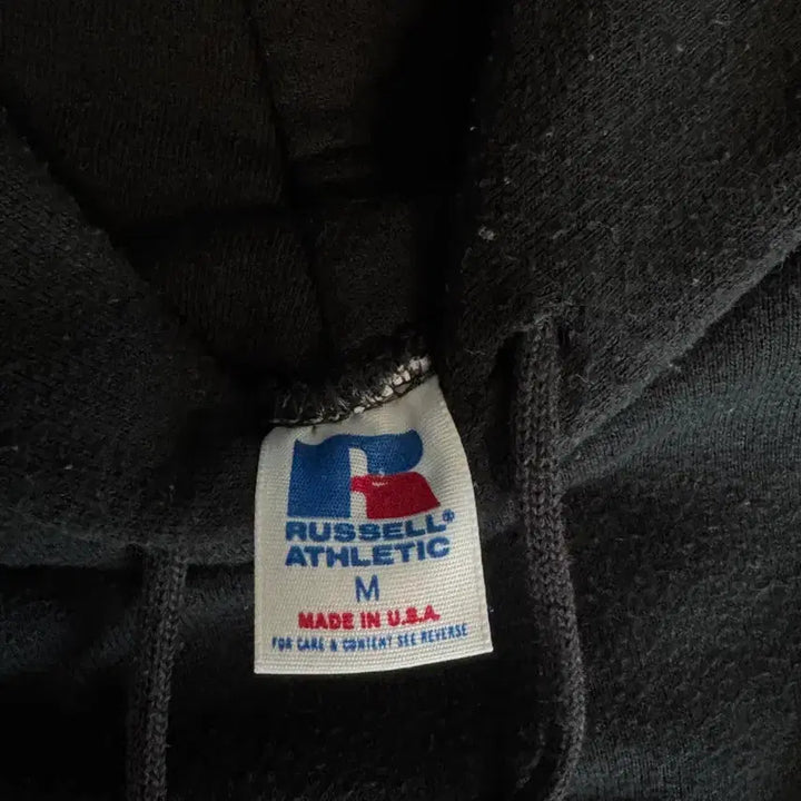 [BUNJANG] Russell Athletic USA Hoodie (Black) - Vintage / USA 러셀후드티 블랙 Russell hoodie M size