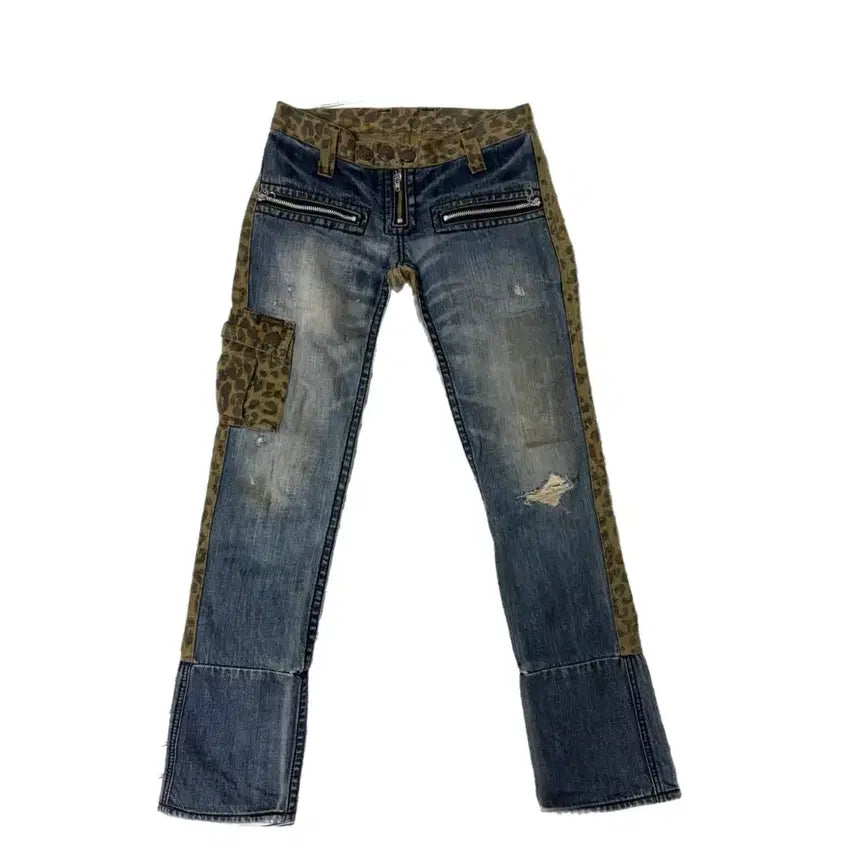 [BUNJANG] Hysteric Glamour Camouflage Denim Pants / 히스테릭글래머 카모플라주 데님팬츠