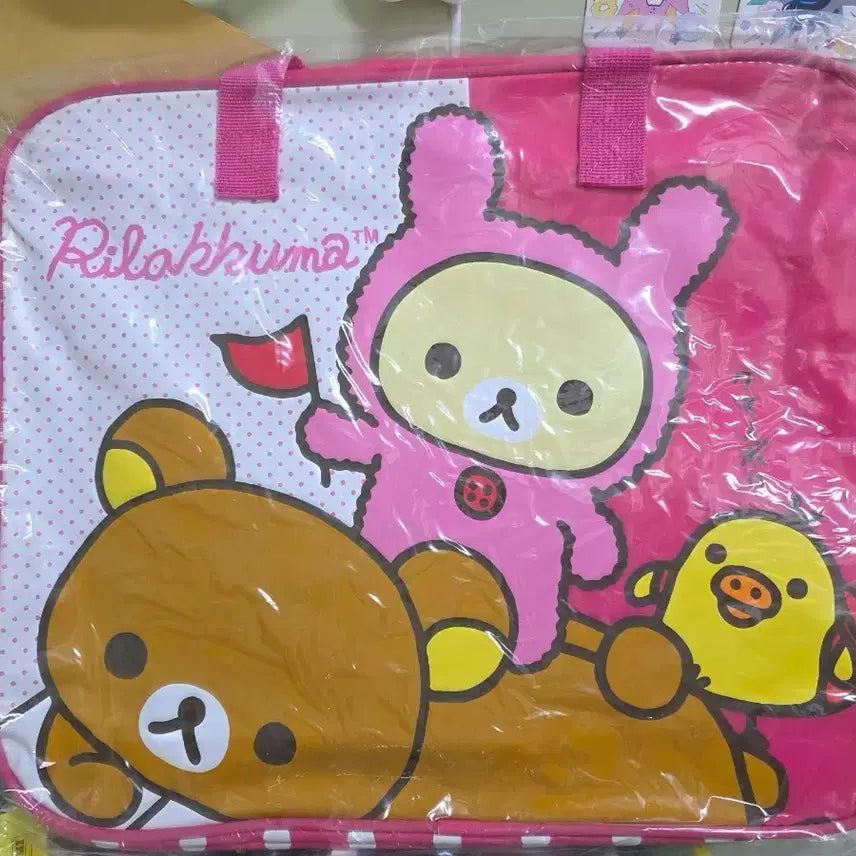 [BUNJANG] San-X Rilakkuma Waterproof Beach Bag Shoulder Bag / 리락쿠마 비치백 산엑스 코리락 가방 숄더백 방수 가방
