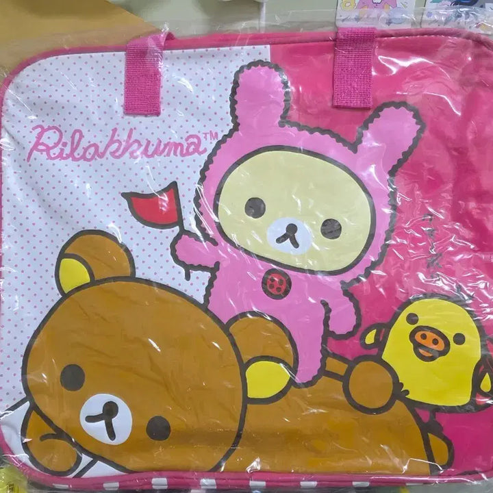 [BUNJANG] San-X Rilakkuma Waterproof Beach Bag Shoulder Bag / 리락쿠마 비치백 산엑스 코리락 가방 숄더백 방수 가방