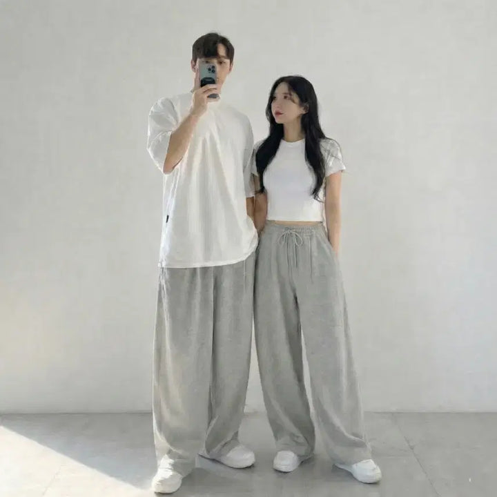 [BUNJANG] Unisex Wide Balloon Training Sweatpants / 남자 남녀공용 와이드 벌룬 운동 헬스 트레이닝 츄리닝 스웻 통 바지