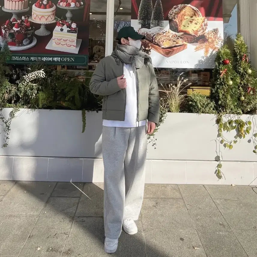 [BUNJANG] Unisex Wide Balloon Training Sweatpants / 남자 남녀공용 와이드 벌룬 운동 헬스 트레이닝 츄리닝 스웻 통 바지