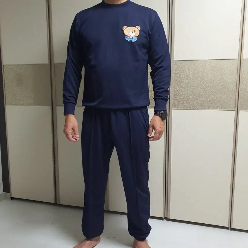 [BUNJANG] Generic 3XL Navy Training Suit / 남성트레이닝복한벌3XL