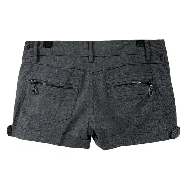 [BUNJANG] CECIL MCBEE Gothic Punk Zipper Detail Shorts / [31인치] CECIL MCBEE 고스펑크 지퍼디테일 쇼츠반바지