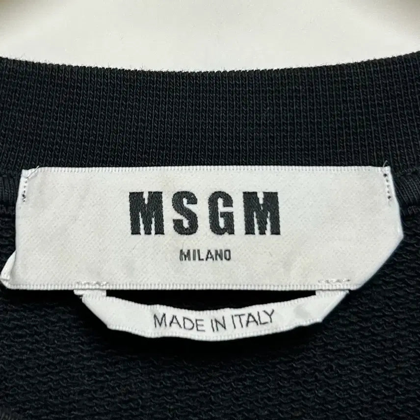 [BUNJANG] MSGM Box Logo Sweatshirt / [남자-100]MSGM 박스 로고 맨투맨