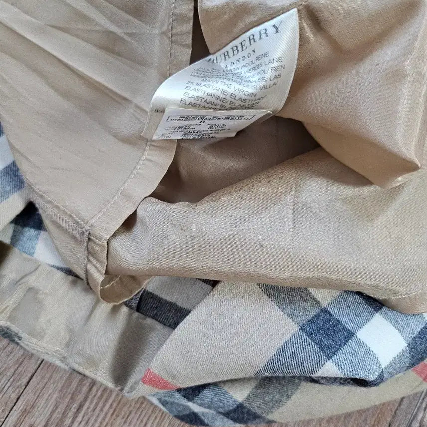 [BUNJANG] Burberry Check Pleated Skirt Size 40 / 버버리 체크 플리츠 스커트(40)