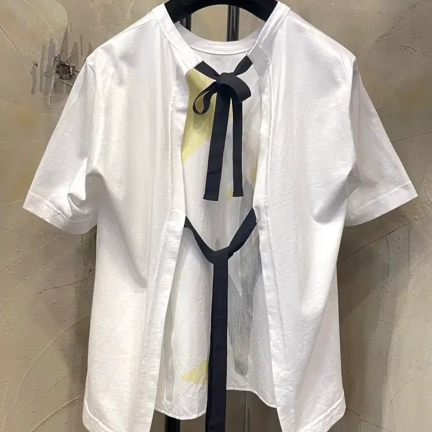 [BUNJANG] Marni Open String Short Sleeve T-shirt / 마르니 백 오픈 스트링 반팔티 66