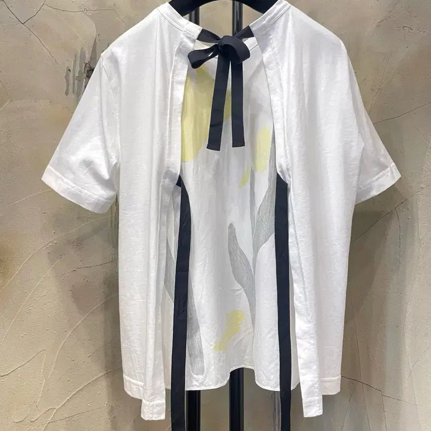 [BUNJANG] Marni Open String Short Sleeve T-shirt / 마르니 백 오픈 스트링 반팔티 66