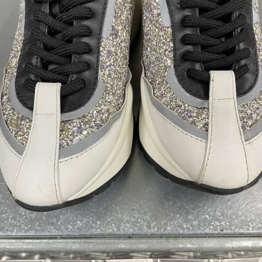 [BUNJANG] Jimmy Choo Glitter Sneakers / 지미추 글리터 스니커즈 35.5 (gr-4527)