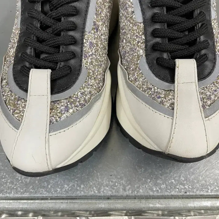 [BUNJANG] Jimmy Choo Glitter Sneakers / 지미추 글리터 스니커즈 35.5 (gr-4527)