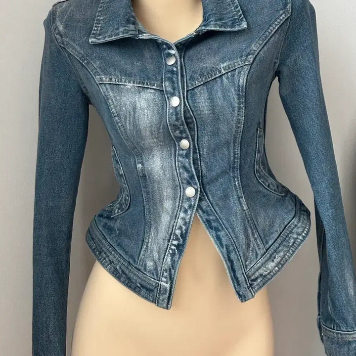 [BUNJANG] Washing Denim Jacket / 딱붙 워싱 청자켓